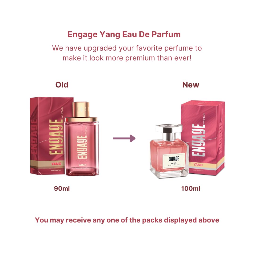 Engage Yang Eau De Parfum for Women, Floral and Fruity Fragrance Scent, Skin Friendly Perfume for Women, 100ml - Vamzn#