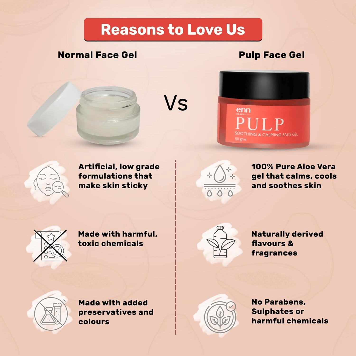 Enn Pulp Soothing & Calming Face Gel - Vamzn#