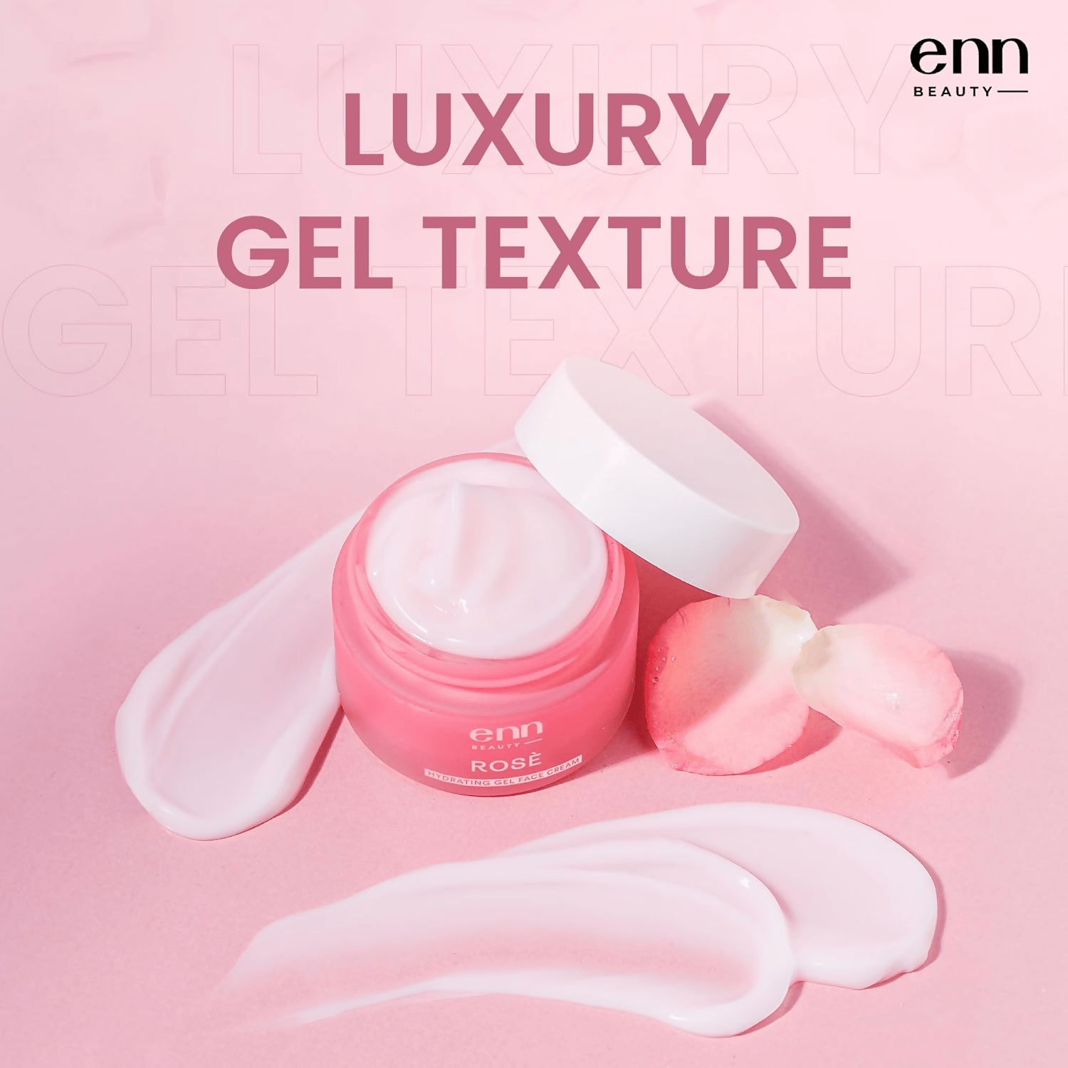 Enn Rose Ultra Light Hydrating Gel Face Cream Moisturizer For Soft & Glowing Skin With Rose Oil - Vamzn#