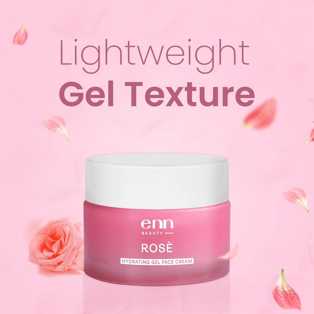 Enn Rose Ultra Light Hydrating Gel Face Cream Moisturizer For Soft & Glowing Skin With Rose Oil - Vamzn#