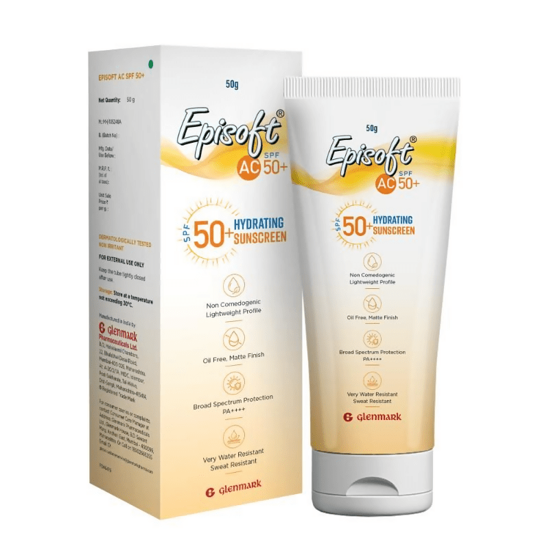 Episoft AC SPF 50+ Hydrating Sunscreen Matte Finish And Oil Free Formula - Vamzn#