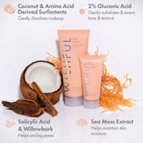 Wishful By Huda Beauty Get Clean 2% PHA & Sea Mossgentle Foaming Cleanser - Korean Skincare