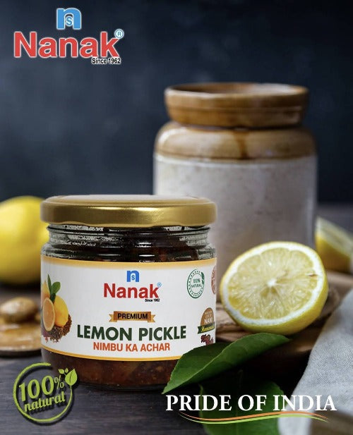 Nanak Homemade Lemon Pickle,300g-[Less Oil & Salt] [Sweet & Sour]