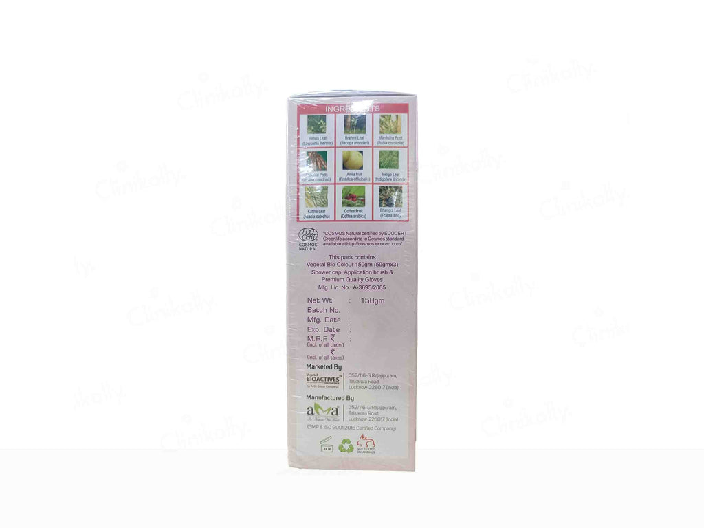 Vegetal Bio Colour 100% Natural Hair Colour For Men & Women - Soft Black