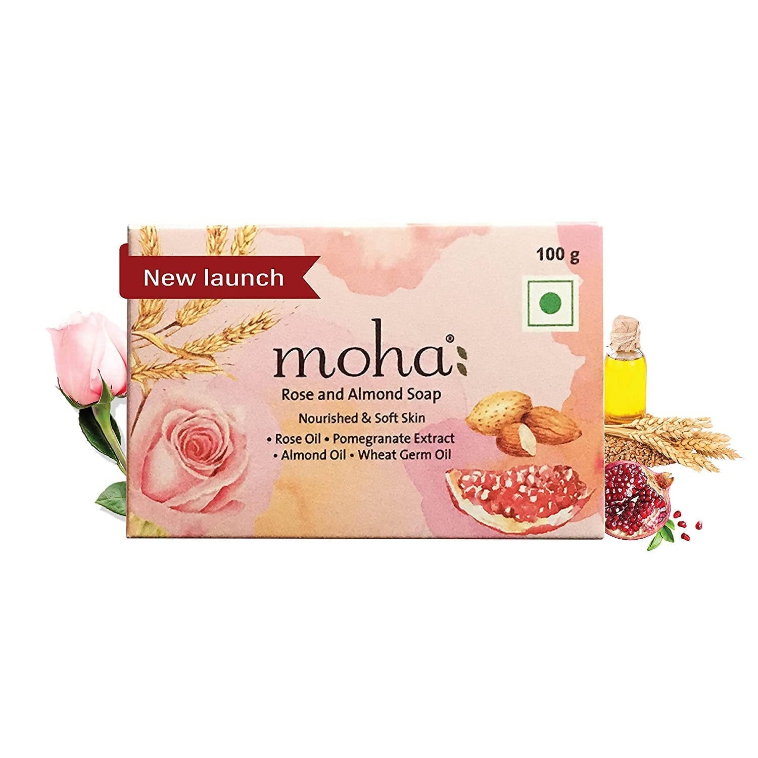Moha Rose and Almond Soap