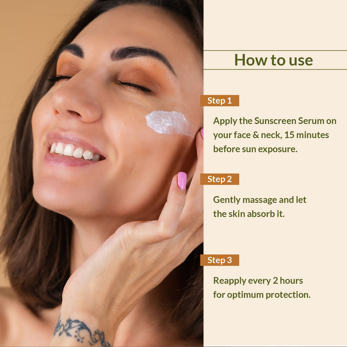 Lotus Botanicals Sandalwood & Hyaluronic Acid Glow and Hydrating Sunscreen Serum, SPF 50+, PA+++