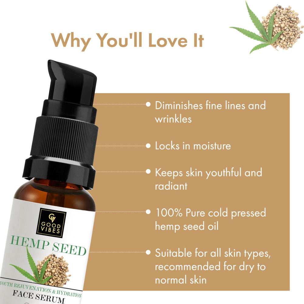 Good Vibes Hemp Seed Hydrating Face Serum