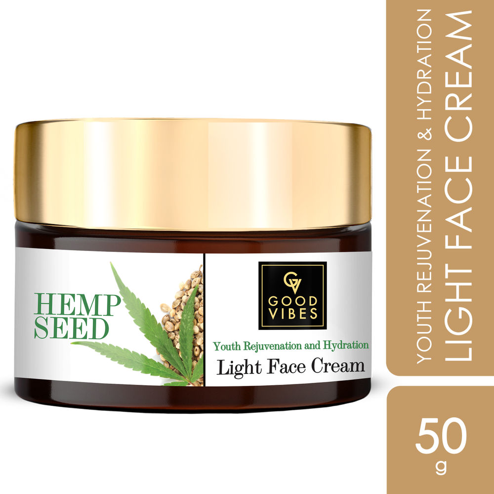 Good Vibes Hemp Seed Youth Rejuvenation & Hydration Light Face Cream