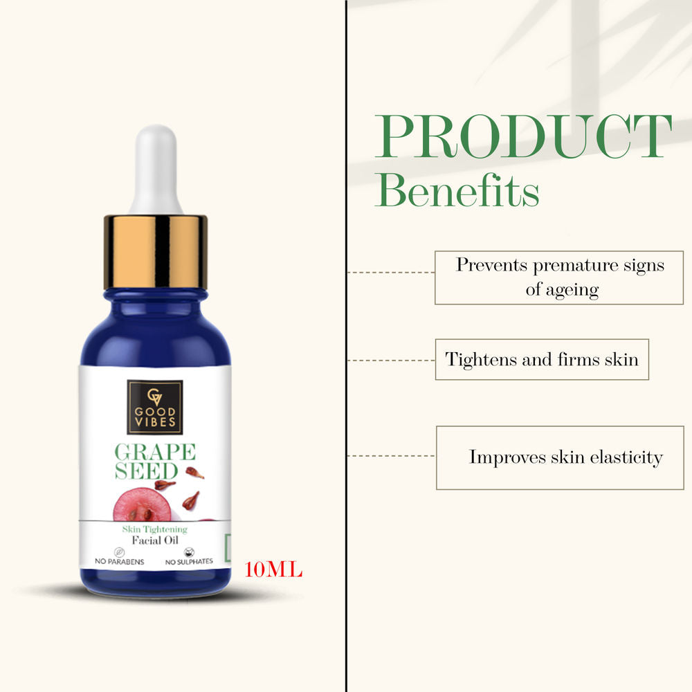 Good Vibes Grape Seed Skin Tightening Facial Oil