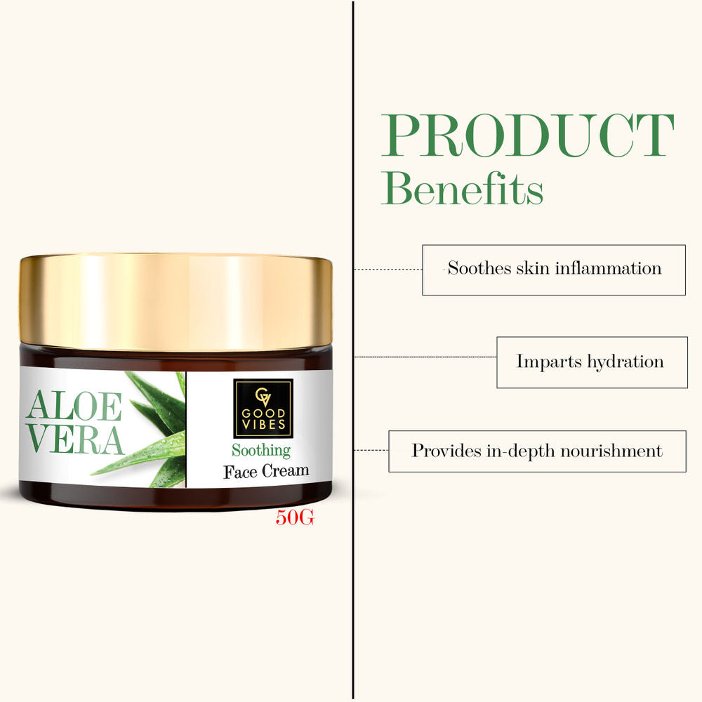 Good Vibes Soothing Face Cream - Aloe Vera