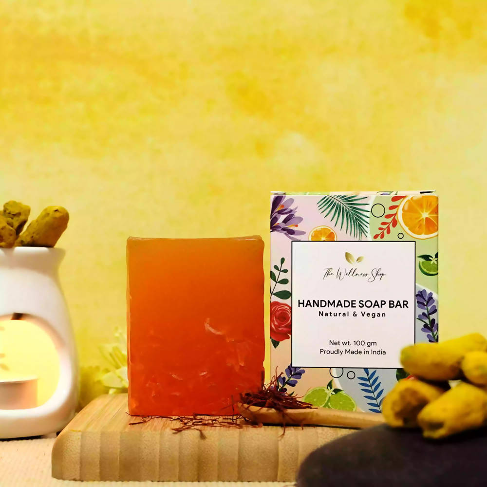 The Wellness Shop Premium Turmeric & Saffron Handmade Soap