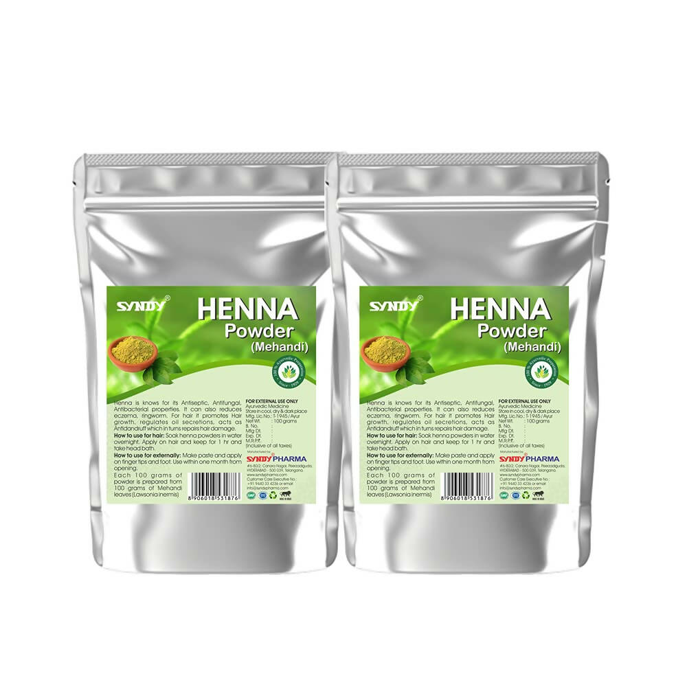 Syndy Pharma Henna Powder (Mehandi) for Hair & Skin