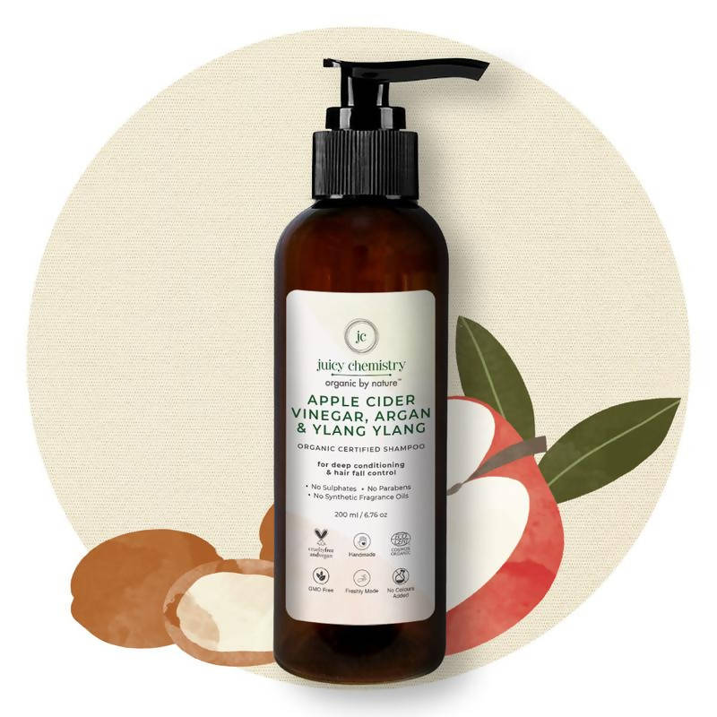 Juicy Chemistry Apple Cider Vinegar, Argan & Ylang Ylang Shampoo