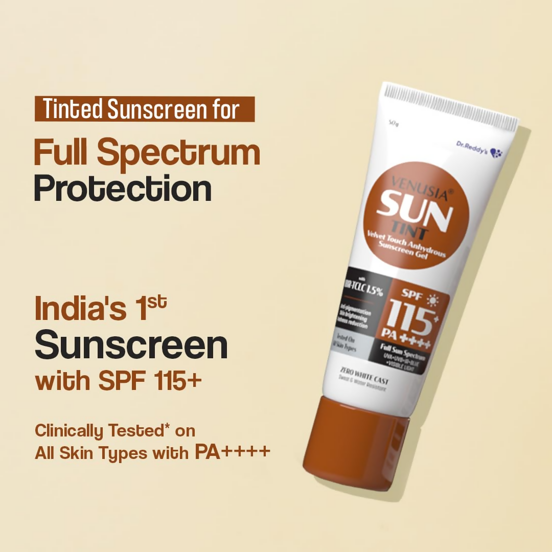 Venusia Sun Tinted Sunscreen Gel SPF 115