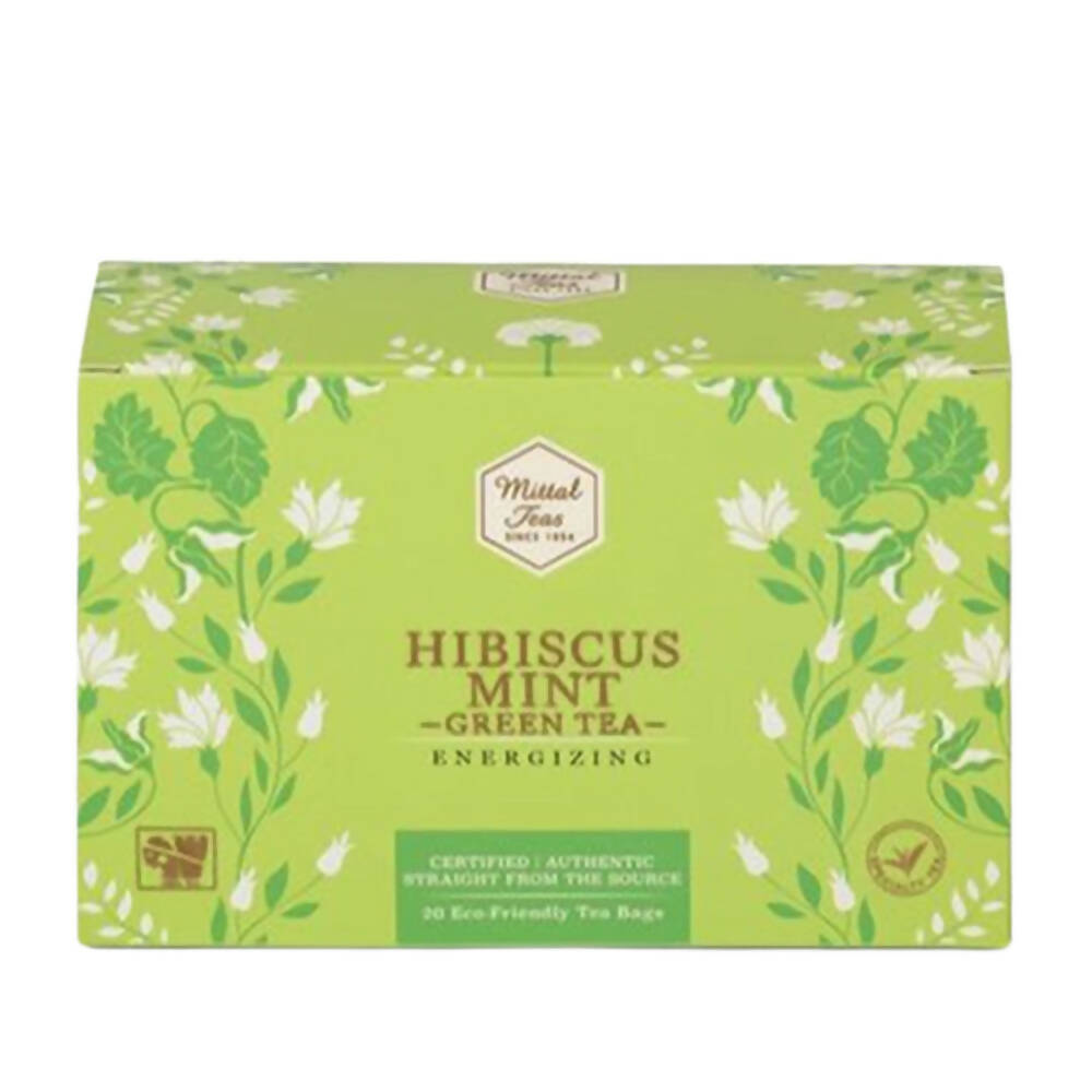 Mittal Teas Hibiscus Mint Green Tea - Eco Friendly Bags