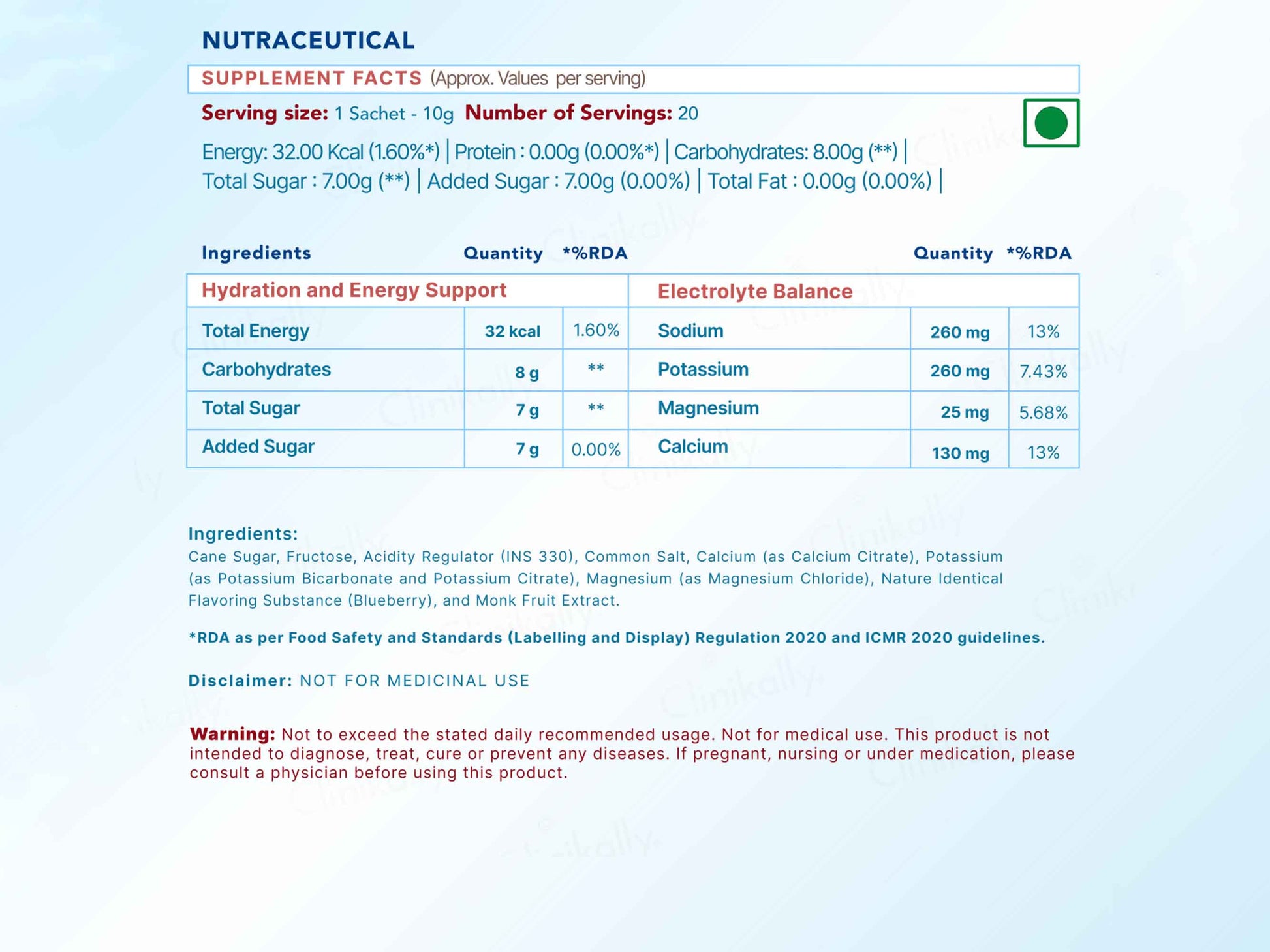 WishNew Wellness Hydrafuel Instant Energy Drink Mix