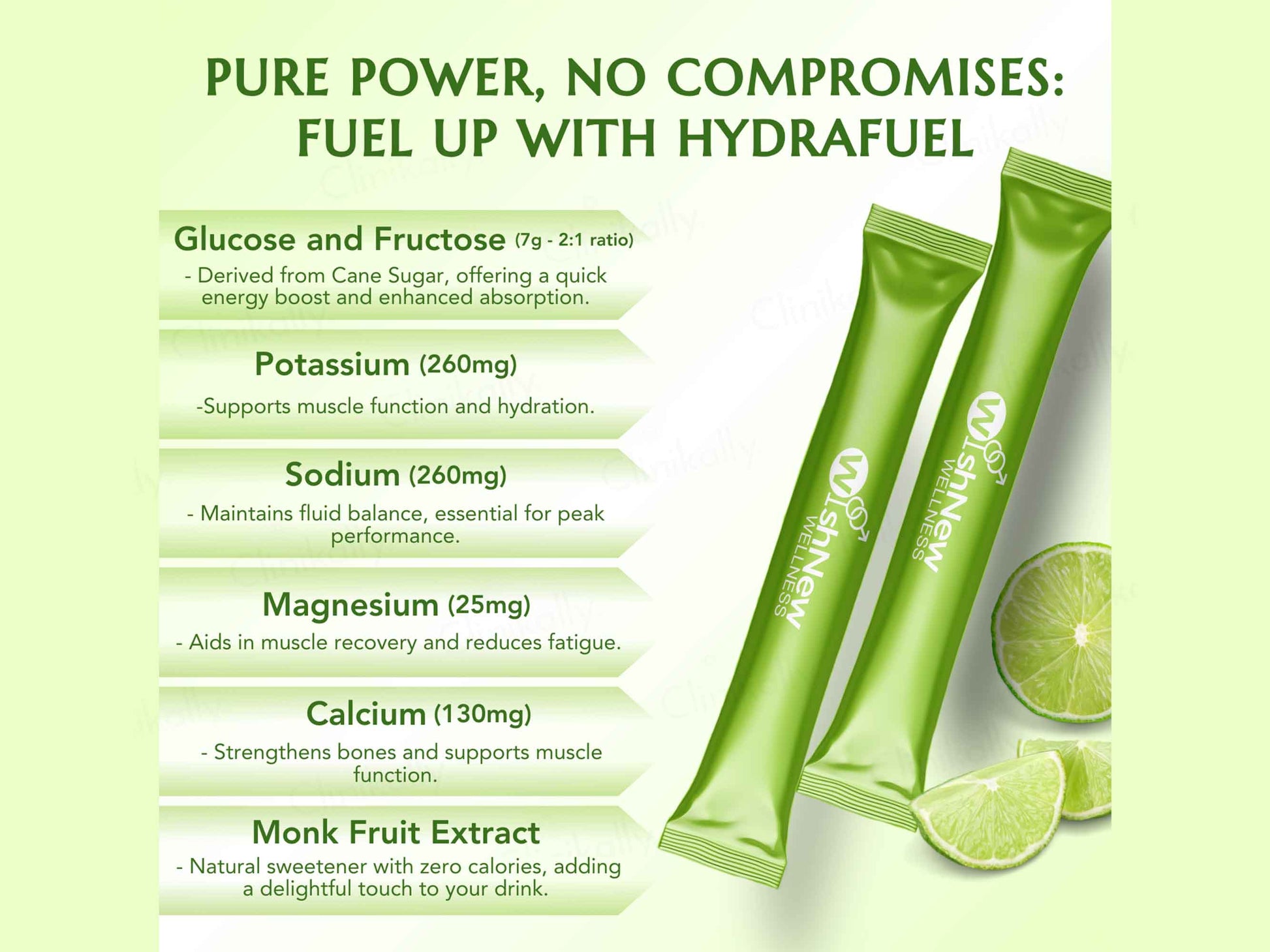 WishNew Wellness Hydrafuel Instant Energy Drink Mix