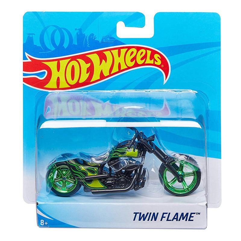 Hot Wheels Street Power Twin Flame Large-Scale Motorcycles