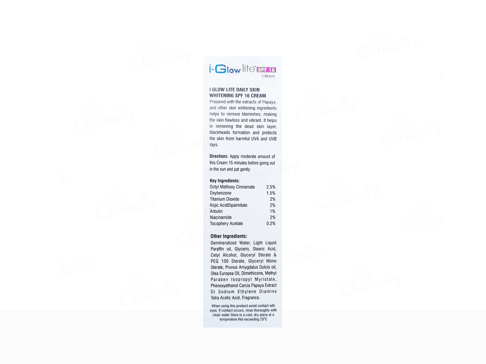 I-Glow Lite Daily Skin Whitening Cream SPF 16