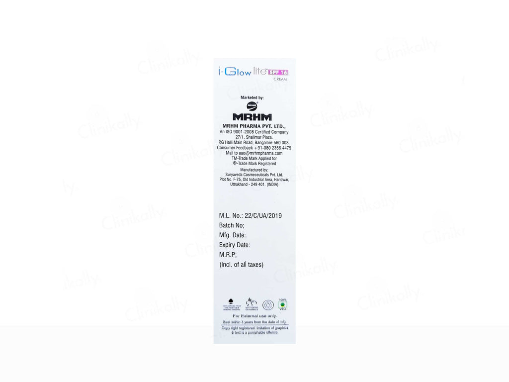 I-Glow Lite Daily Skin Whitening Cream SPF 16