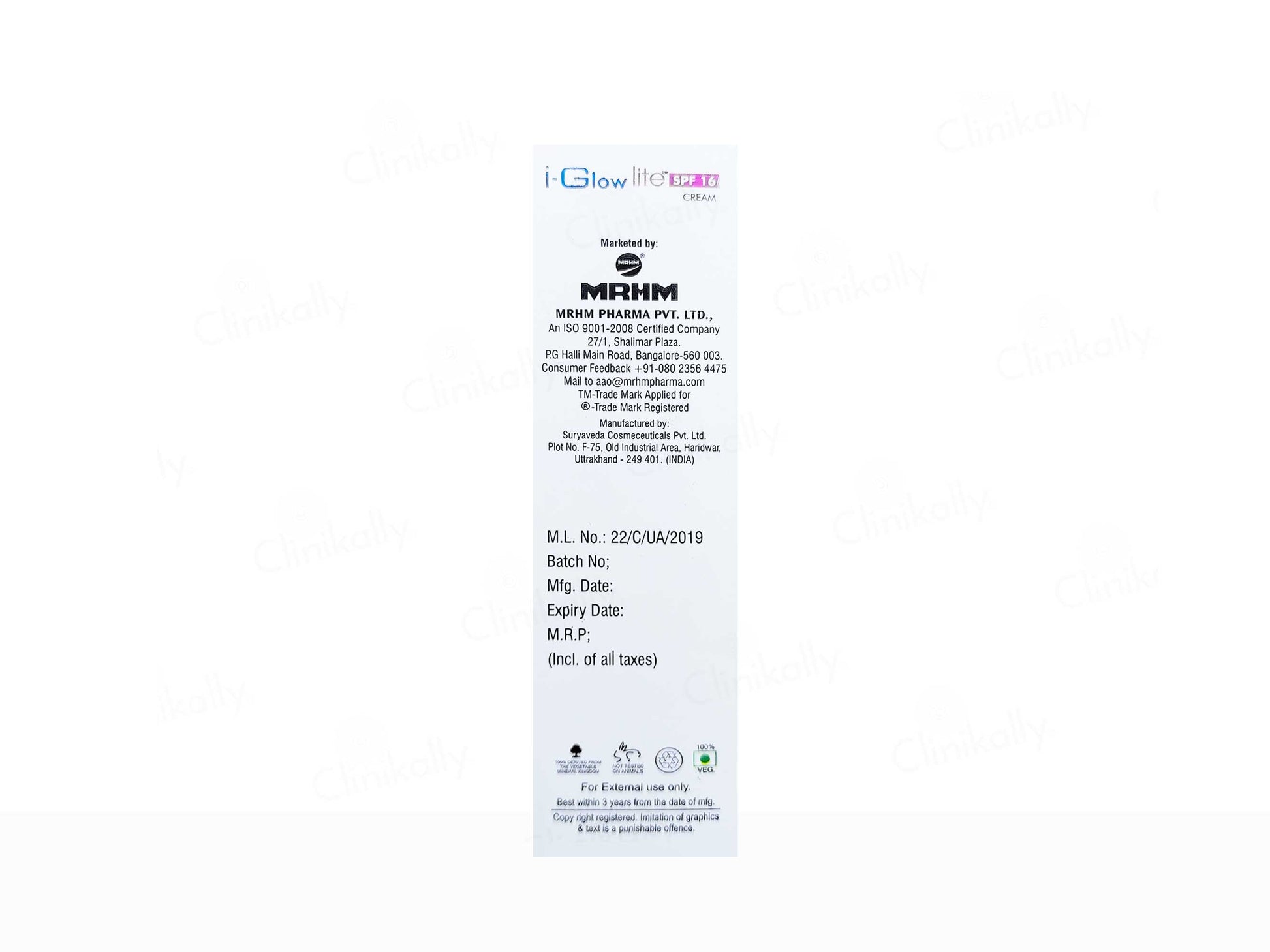 I-Glow Lite Daily Skin Whitening Cream SPF 16