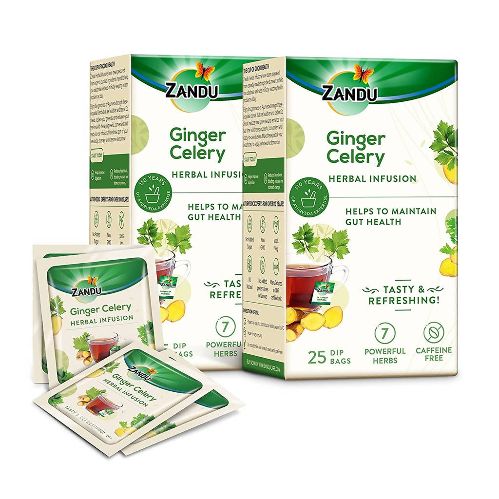 Zandu Ginger Celery Herbal Infusion Tea