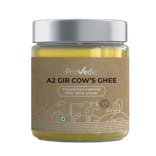 ProVedic A2 Gir Cow's Ghee | For Healthy & Strong Immunity | Prepared using Hand-Churning | Bilona Process | Pure Gir Cow Ghee | Bilona Desi Ghee