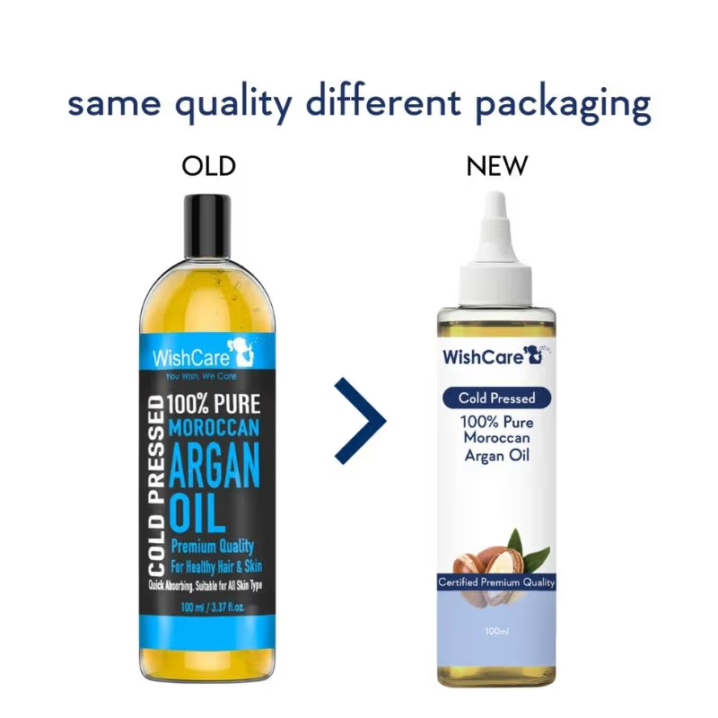 Wishcare 100% Pure Cold Pressed & Natural Moroccan Argan Oil