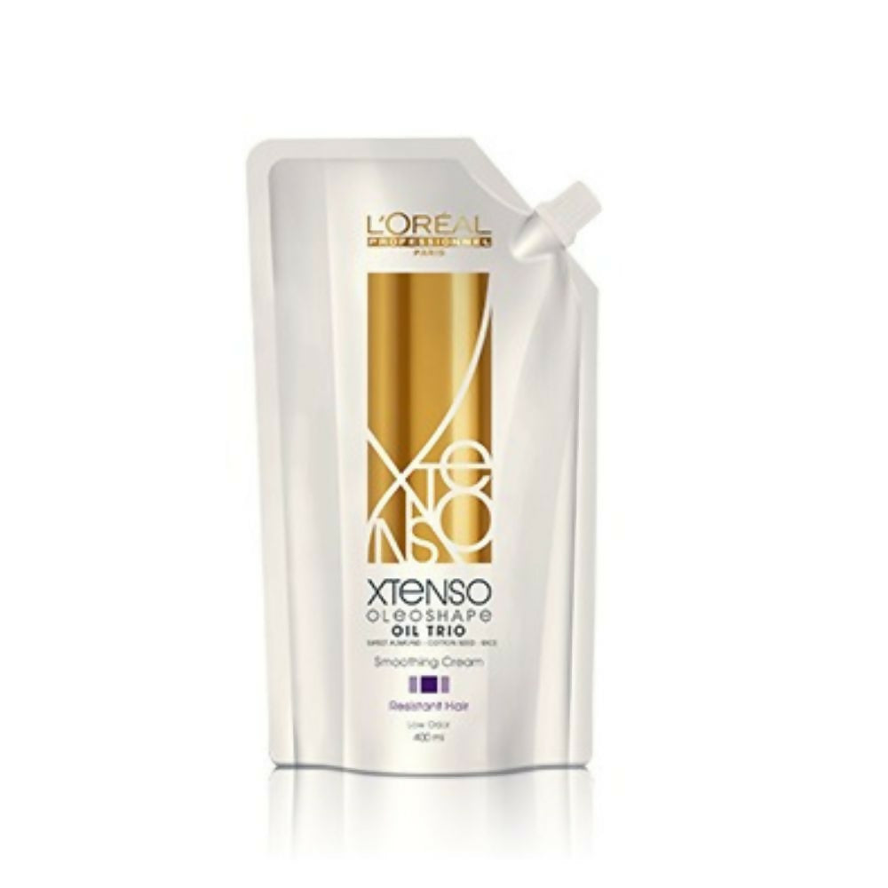 L'Oreal Paris Xtenso Oleo Shape Oil Trio Sweet Almond Cotton Seed Rice Smoothing Cream Resistant Hair