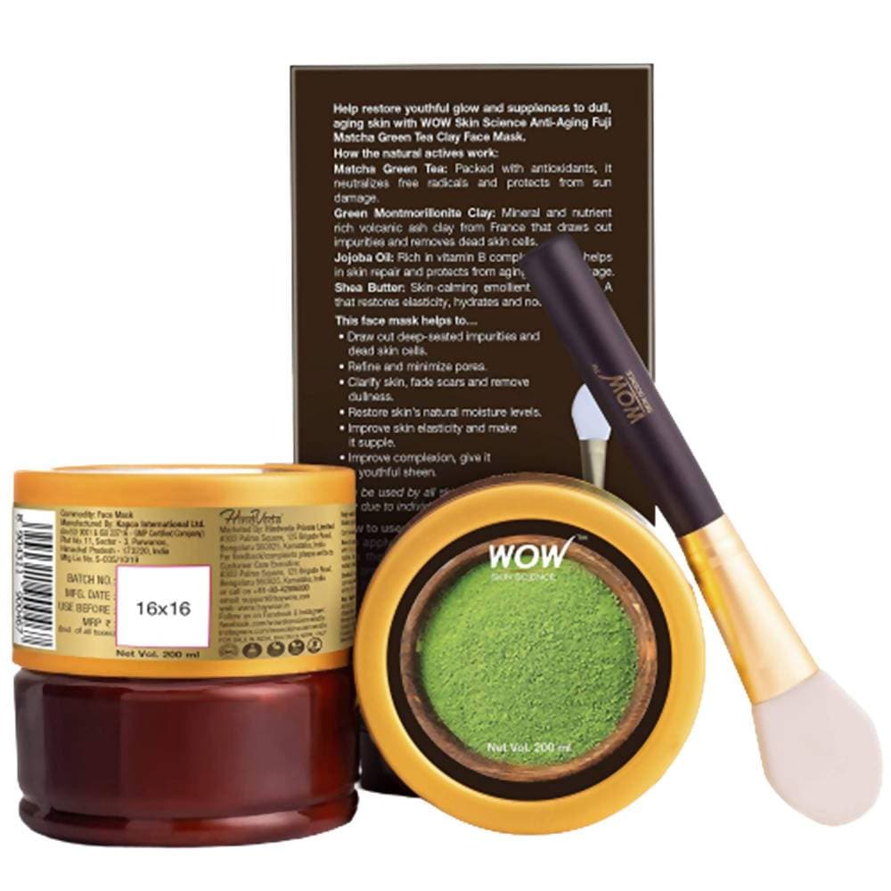 Wow Skin Science Anti-Aging Fuji Matcha Green Tea Clay Face Mask