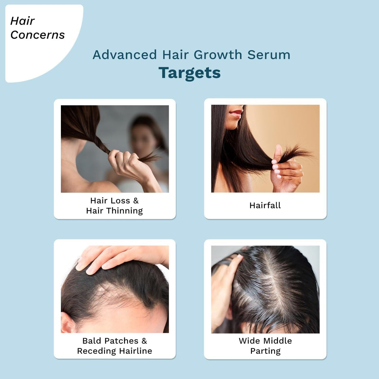 Pilgrim Redensyl 3% + Anagain 4% Advanced Hair Growth Serum with Korean Black Rice, Natural Ingredients, Controls Hair Fall