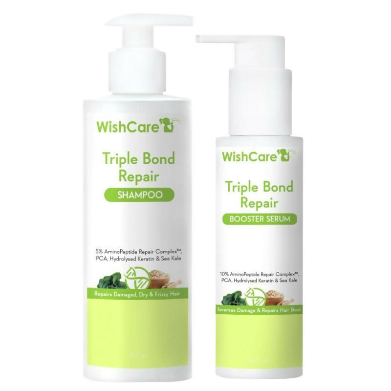 Wishcare Triple Bond Repair Combo - For Dry & Frizzy Hair with Amino Peptide for Damaged Hair