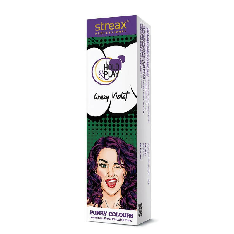 Streax Professional Hold & Play Funky Colours - Crazy Violet