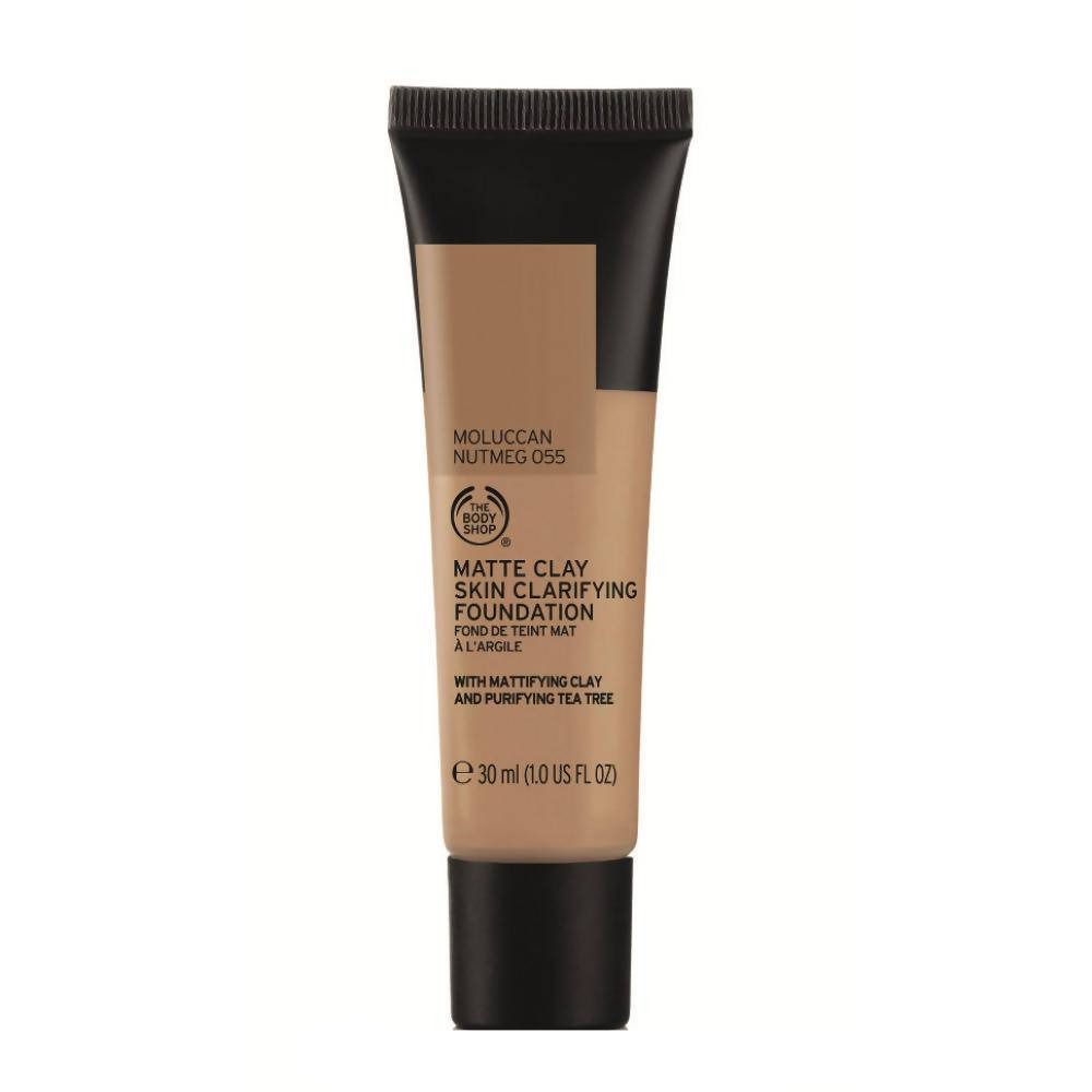 The Body Shop Matte Clay Skin Clarifying Foundation - 055 Moluccan Nutmeg