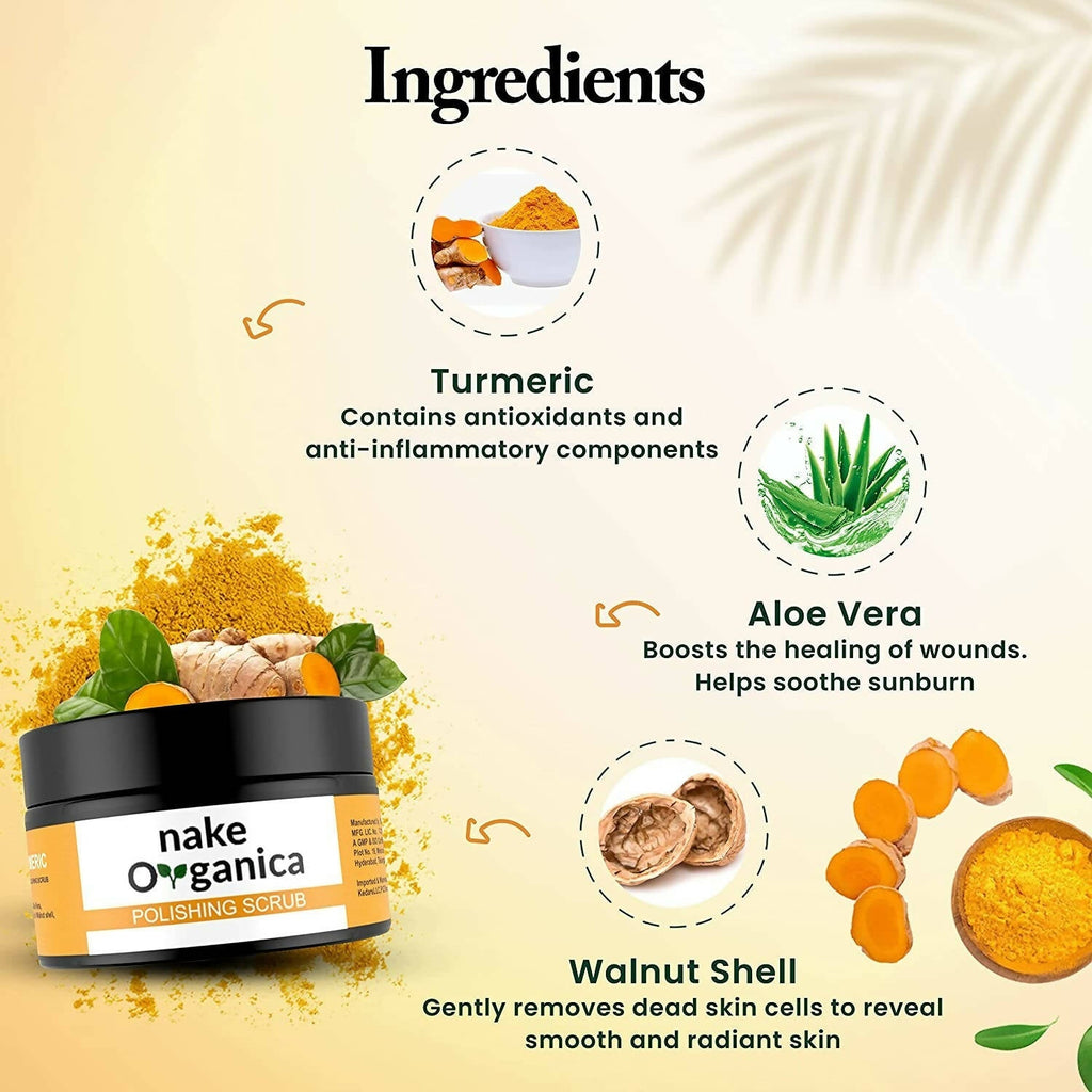 Nake Organica Turmeric Polishing Scrub