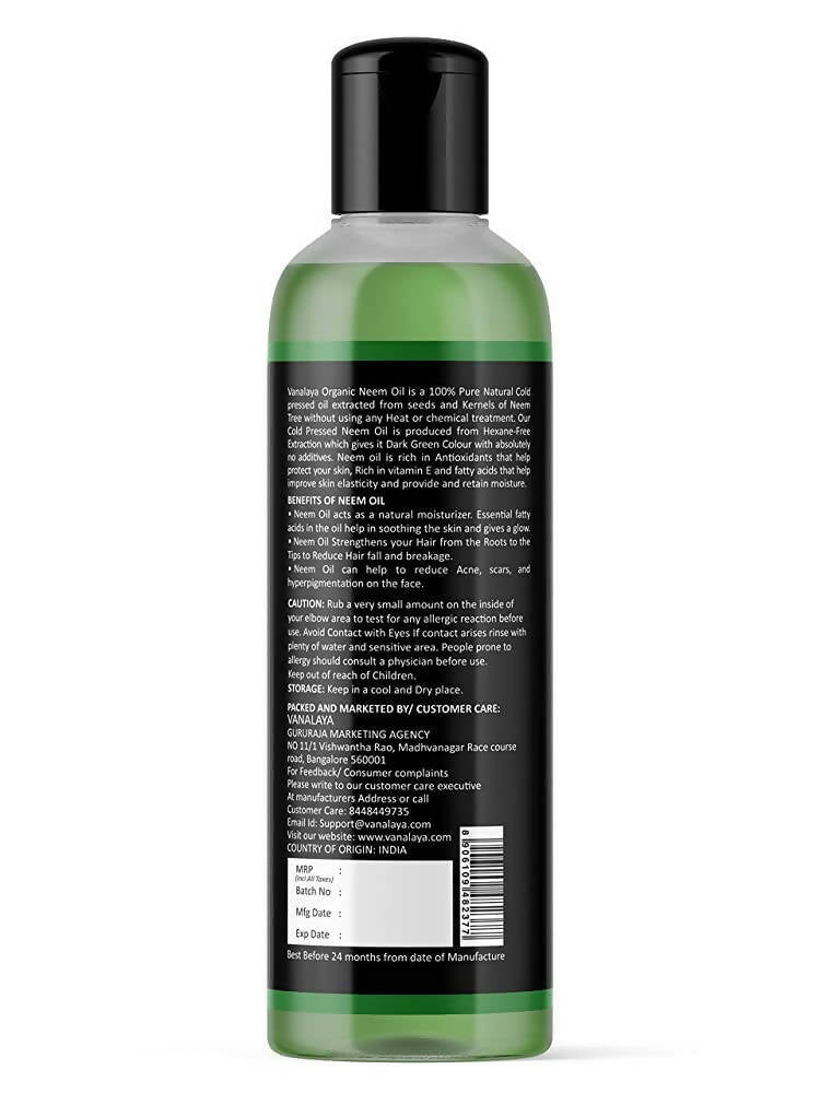 Vanalaya Cold Pressed Neem Oil