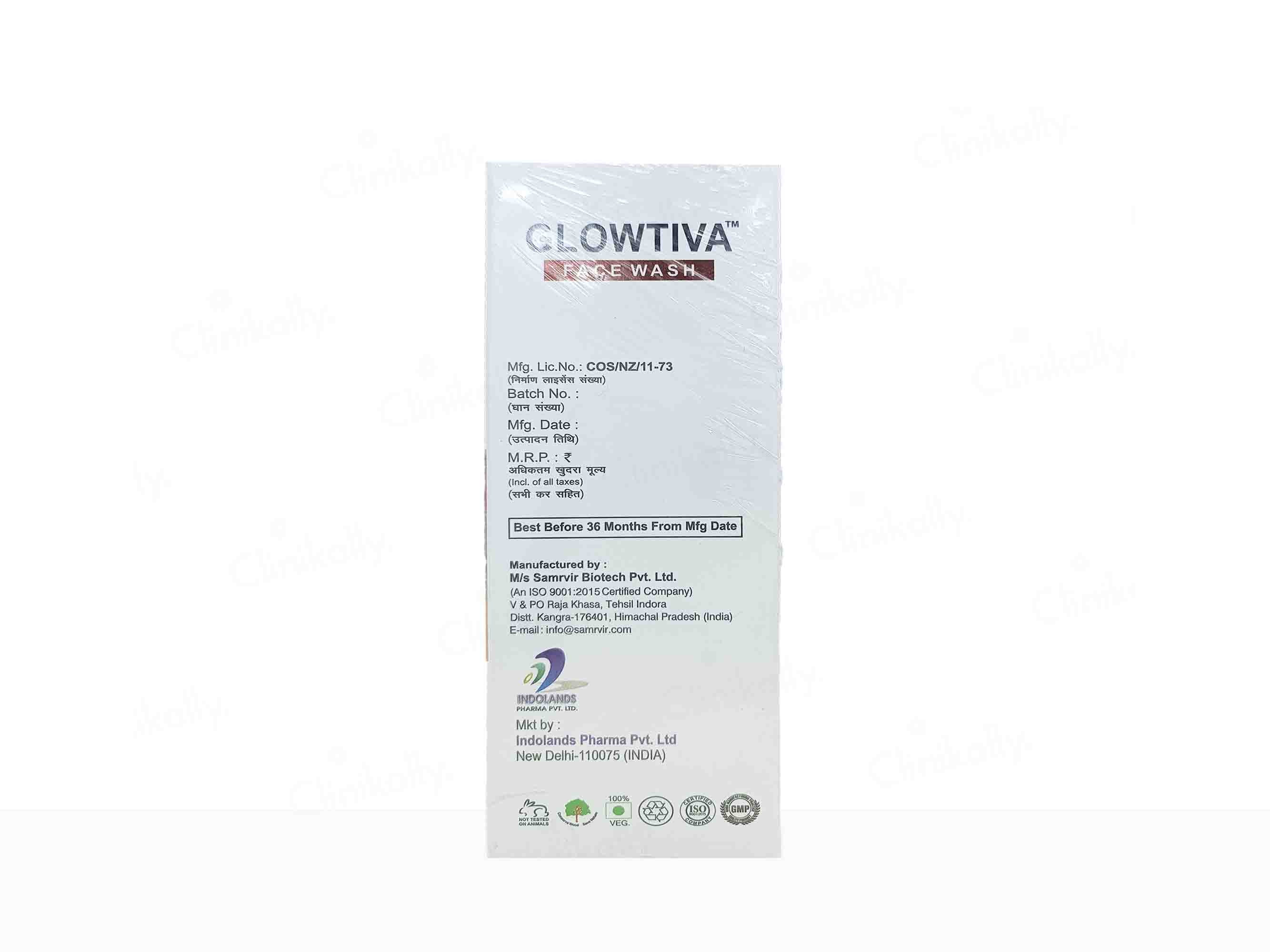 Glowtiva Skin Illuminating Brightening Face Wash
