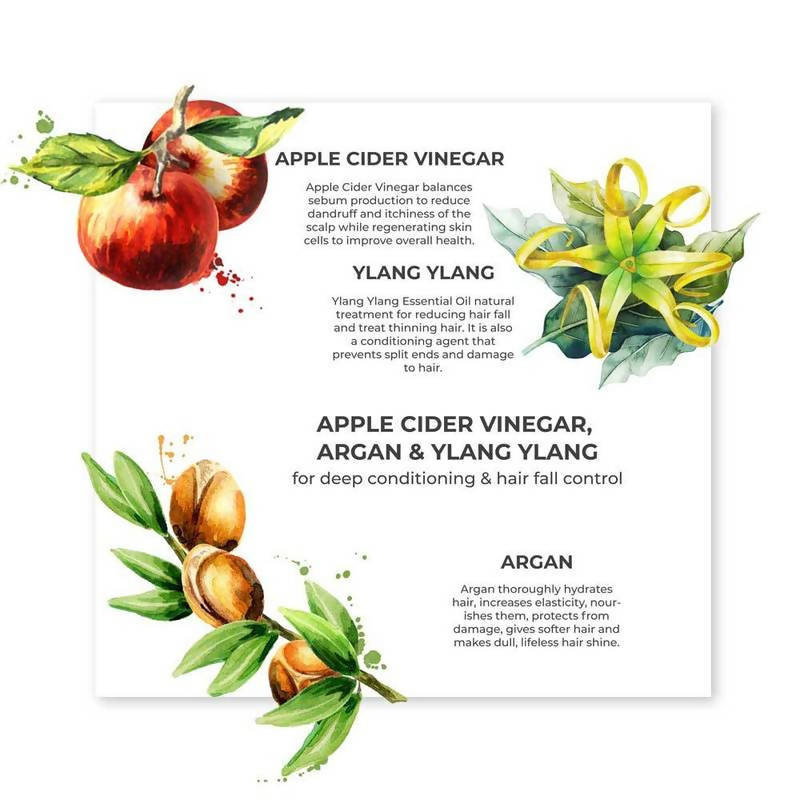 Juicy Chemistry Apple Cider Vinegar, Argan & Ylang Ylang Shampoo
