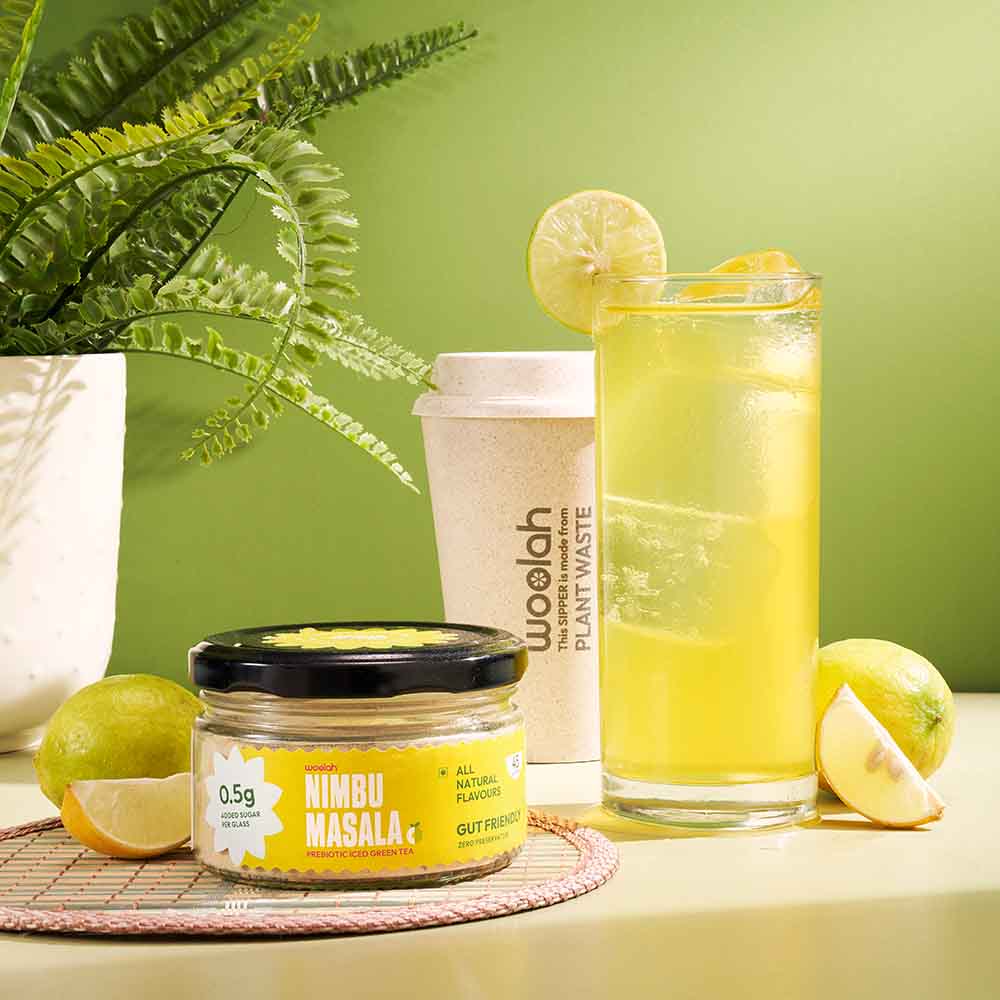 Nimbu-e-masala Prebiotic Iced Green Tea