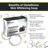 LA Organo Glutathione Activated Charcoal Skin Whitening Soap