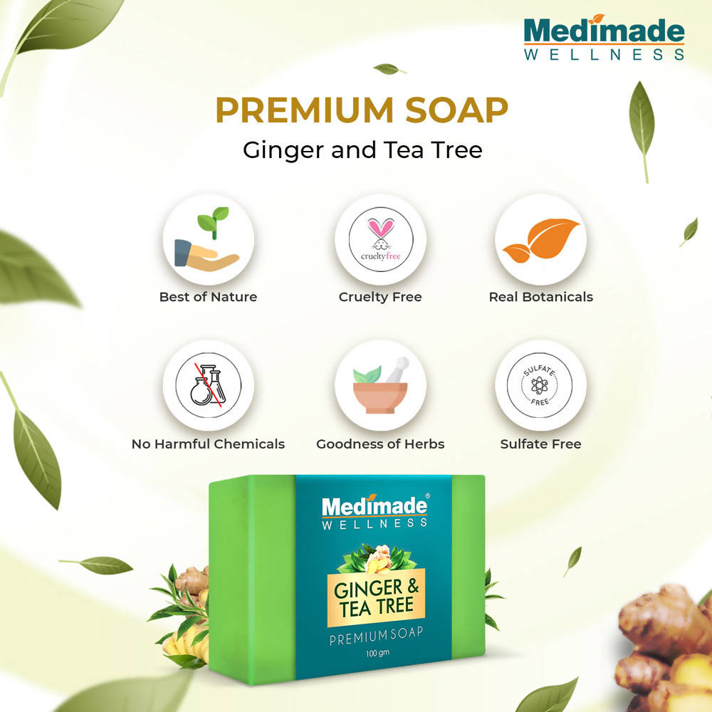 Medimade Wellness Ginger & Tea Tree Premium Soap