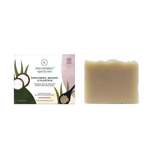 Juicy Chemistry Fenugreek, Brahmi & Plantain Shampoo Bar