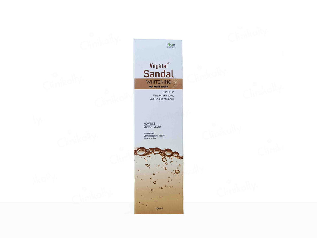 Vegetal Sandal Whitening Gel Face Wash