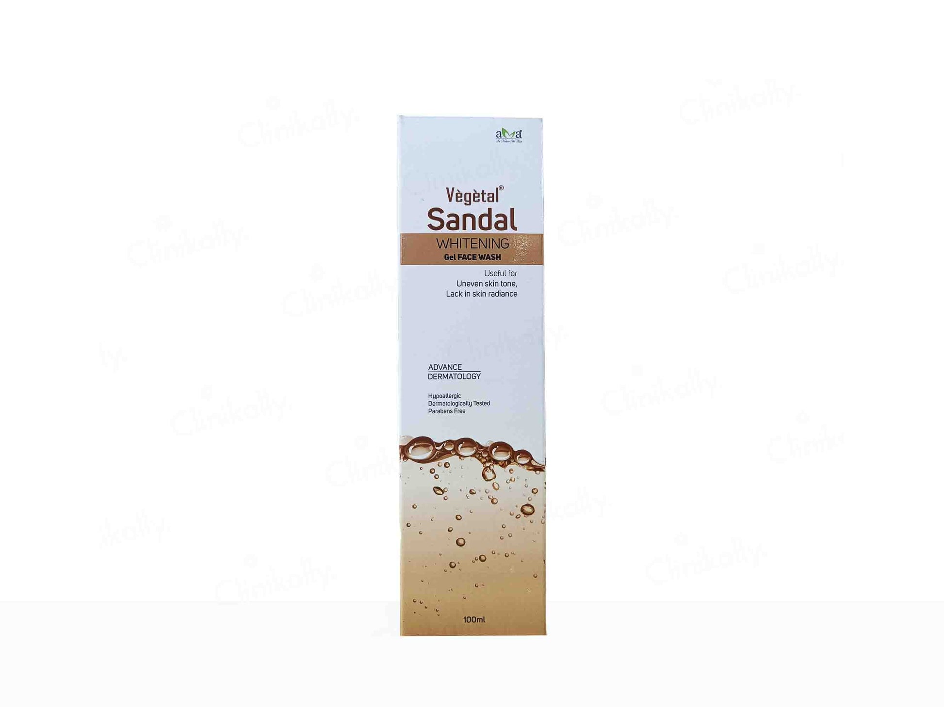 Vegetal Sandal Whitening Gel Face Wash