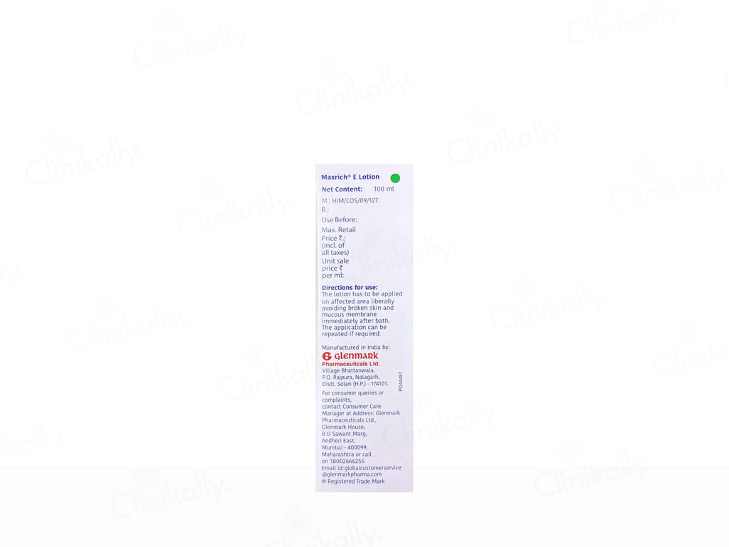 Maxrich E Paraffin Blend Emollient Lotion