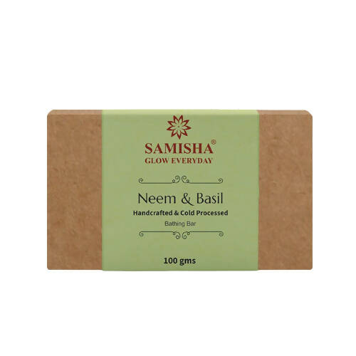 Samisha Organic Neem & Basil Skin Clearing Bathing Bar
