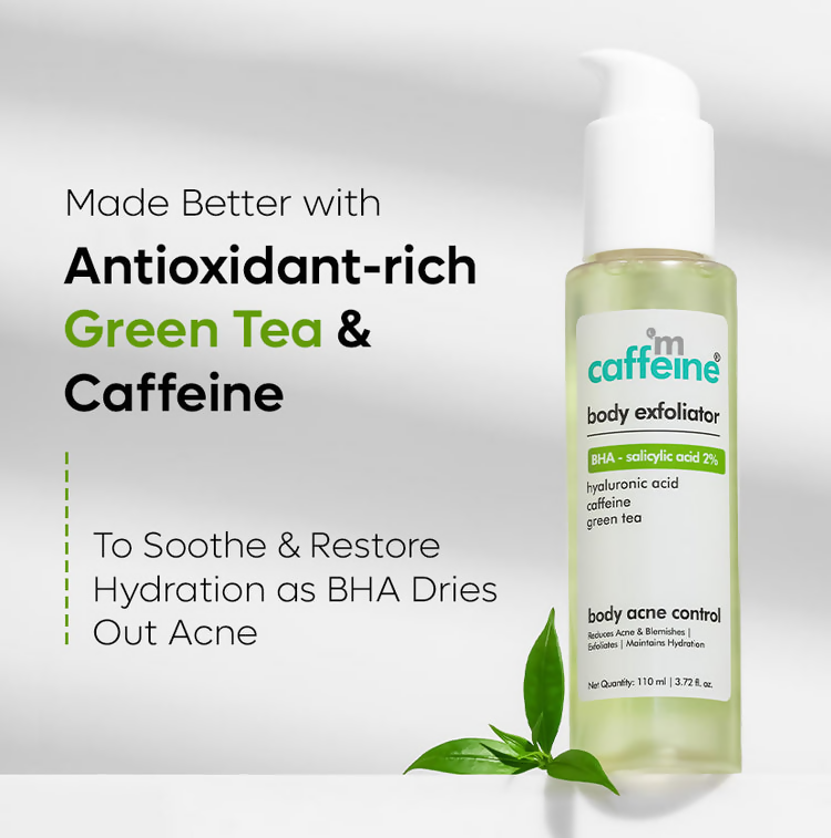 mCaffeine Green Tea & 2% BHA Salicylic Acid Body Exfoliator