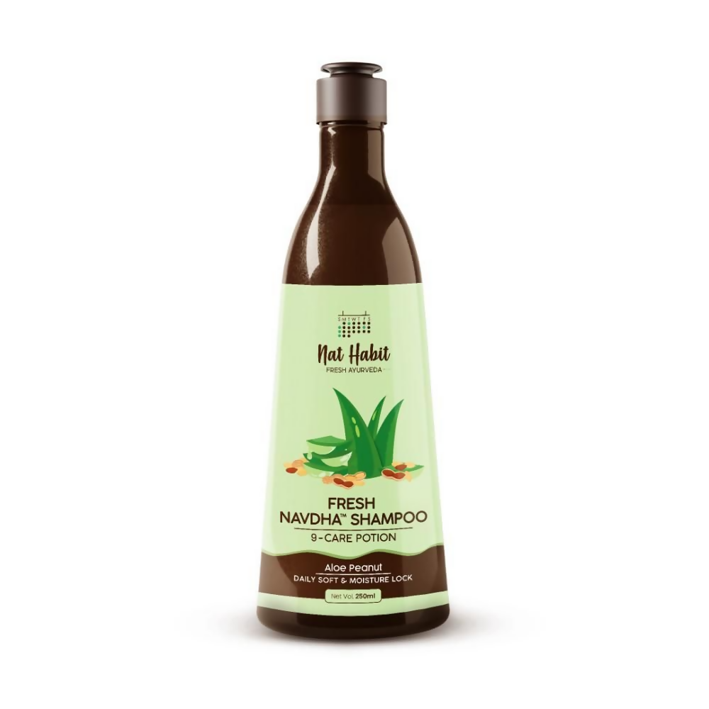 Nat Habit Aloe Peanut Navdha Shampoo