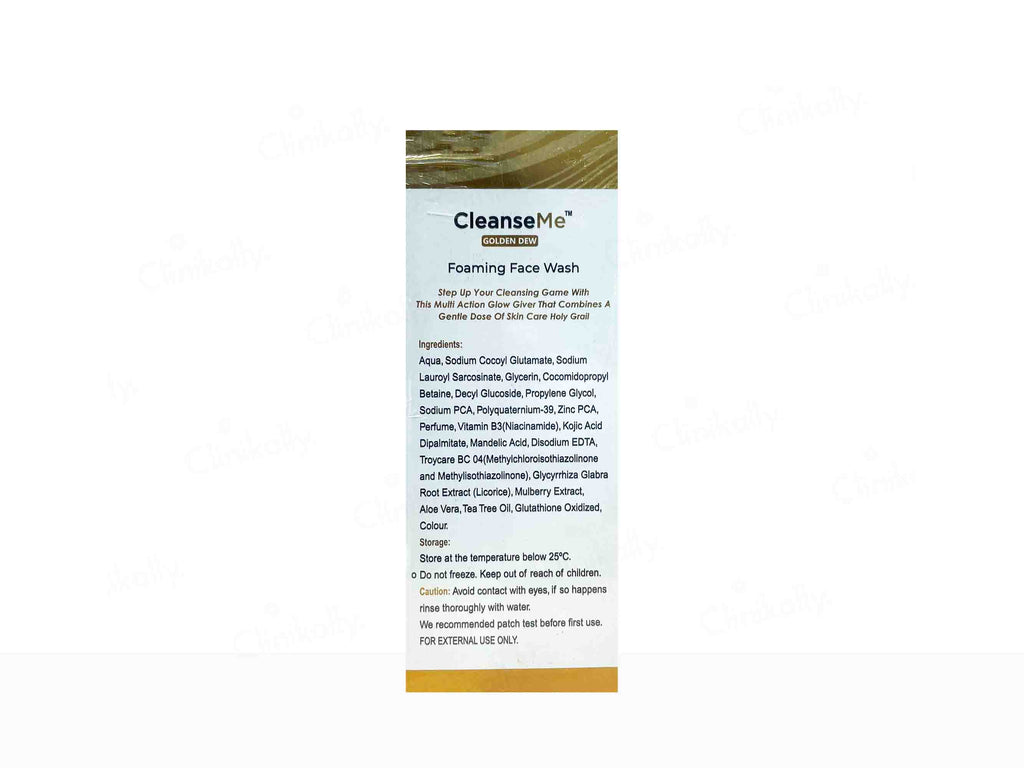 CleanseMe Golden Dew Foaming Facewash