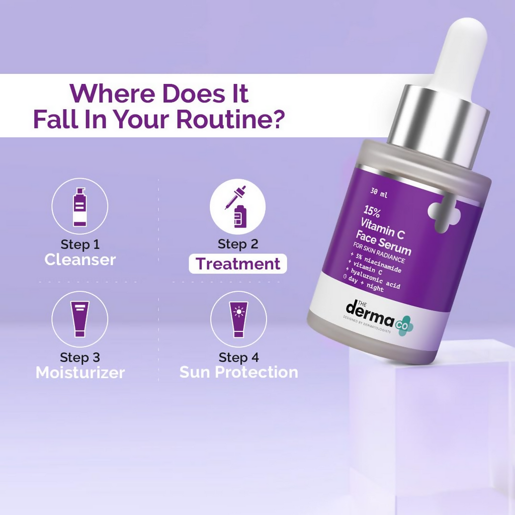 The Derma Co 15% Vitamin C Face Serum For Skin Radiance